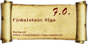 Finkelstein Olga névjegykártya